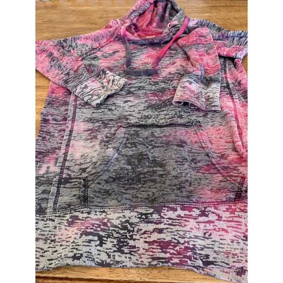 MV‎ Sport Hoodie Multicolor Pink Black Sweatshirt Medium Cute!! - Picture 3 of 7